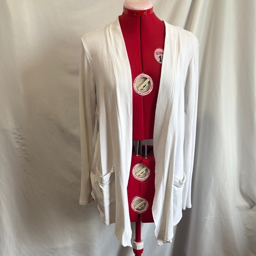 Joe Fresh White Open Front Cardigan